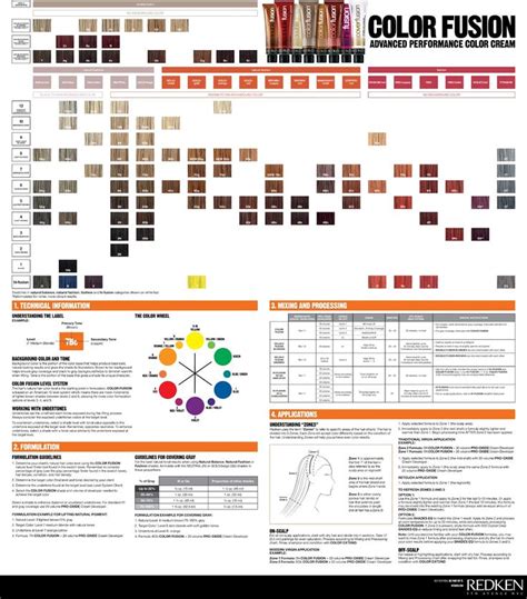 Redken Color Fusion Chart Hair Pinterest Colors And Charts