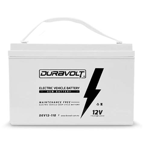 BATERIA SELLADA DEV12 110 DURAVOLT VRLA AGM 12 V 110 Ah Battery Depot