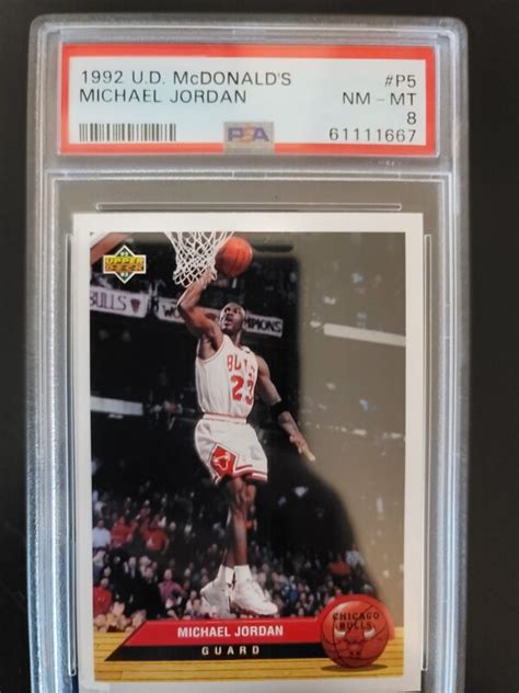 Upper Deck Mcdonalds P Michael Jordan Psa Nm Mt Greg S