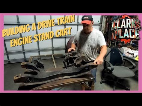 How To Build Your Own Drive Train K Member Engine Stand Cart YouTube