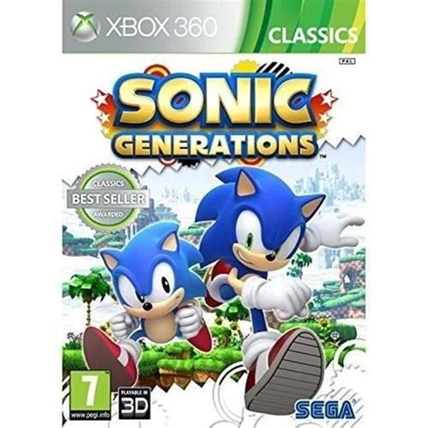 Sonic Generations Classics Xbox 360 Cdiscount Jeux Vidéo