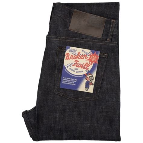 Naked Famous Weird Guy Broken Twill Slub Stretch Selvedge