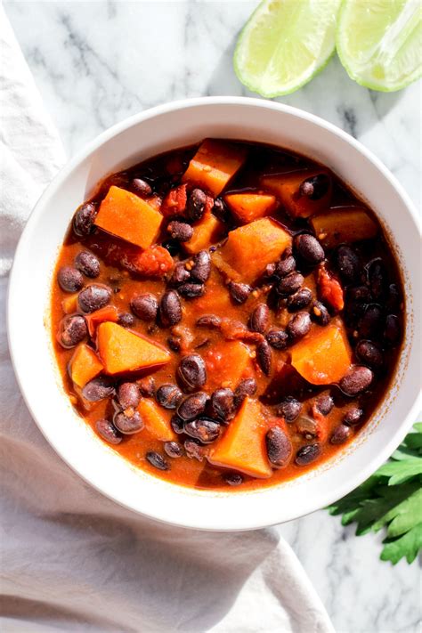 Black Bean Sweet Potato Chili Savoring Italy