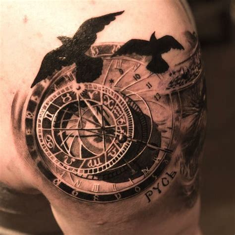 15 Beautiful Timeless Compass Tattoos Diseño de tatuaje de compás