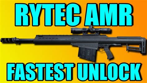 Fastest Way To Unlock The Rytec Amr Sniper Rifle Barrett Cal Bmg