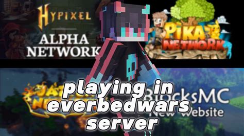 Playing In Every Bedwars Server In Minecraft Youtube