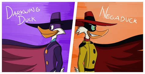 Darkwing and Negaduck by JDE-Ringtail on DeviantArt