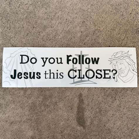 Vintage Jesus Bumper Sticker Etsy