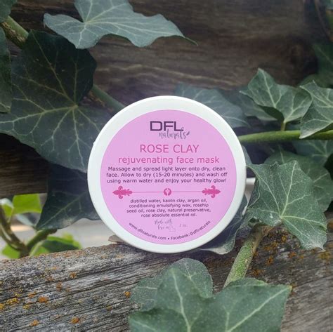 Rose Clay Rejuvenating Face Mask Dfl Naturals