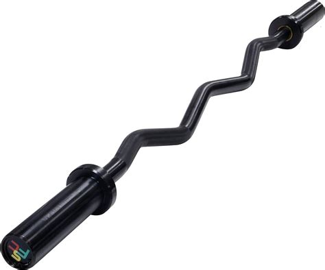 Goplus Olympic EZ Curl Bar For Strength Training 47 Solid Steel