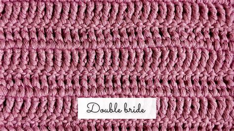 Comment faire une DOUBLE BRIDE au crochet Tuto débutant Apprendre