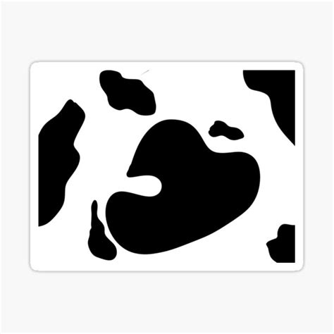 Cow Print Sticker For Sale By Tomatoastronaut Redbubble