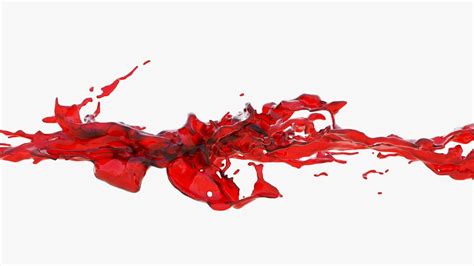 Animated Blood Splash 7 3d Model Animated Cgtrader