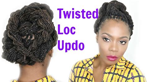 Twist It Up Loc Hairstyle Tutorialjungle Barbie Youtube