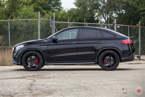 Blacked Out Gle 63 On Black Vossen Forged Vps 302 Wheels Mercedes