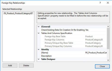 How To Create A Sql Server Foreign Key