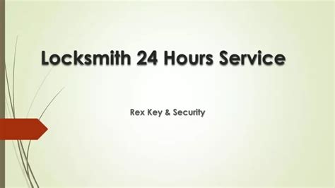 Ppt Locksmith 24 Hours Service Powerpoint Presentation Free Download