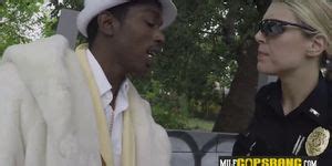 Obnoxious Pimp Is Arrested And Taken By Perverted Milf Cops Porn Videos