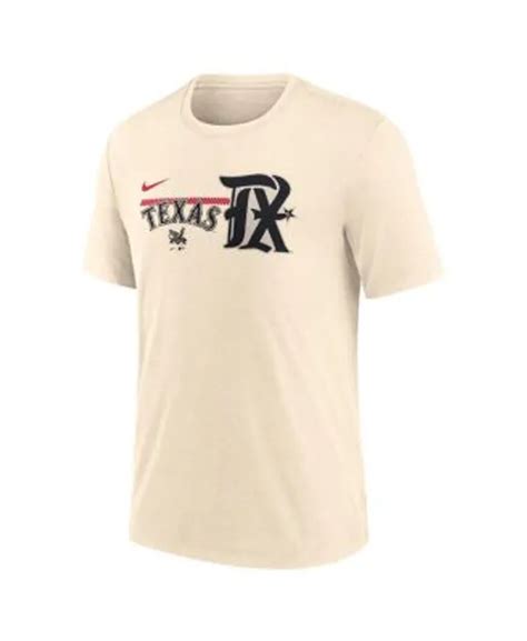 Nike Men's Cream Texas Rangers 2023 City Connect Peagle Logo T ...