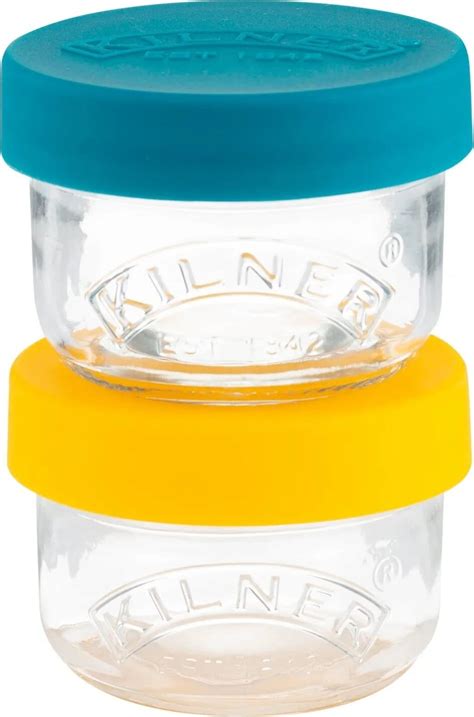 Kilner Snackgl Ser Mini Vorratsgl Ser Mit Silikondeckel Piccantino