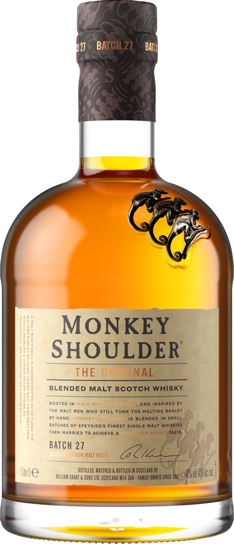 Віскі Monkey Shoulder купажований 1 л 40% (5010327603056) – фото ...