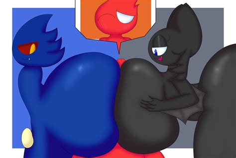 Rule 34 Absurd Res Anthro Ass Bent Over Big Breasts Big Butt Black Body Blue Body Blue Eyes