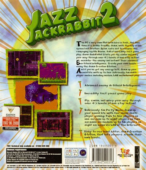 Jazz Jackrabbit 2 1998 Windows Box Cover Art MobyGames