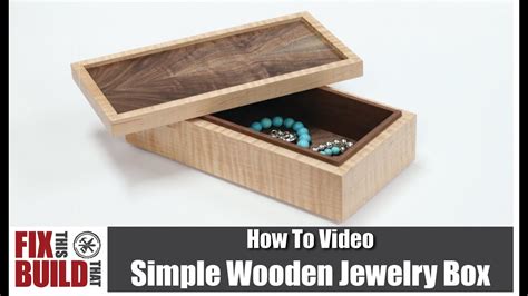 Simple Wooden Jewelry Box How To Build YouTube