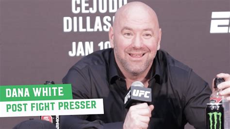 Dana White Post Fight Press Conference UFC On ESPN 1 YouTube