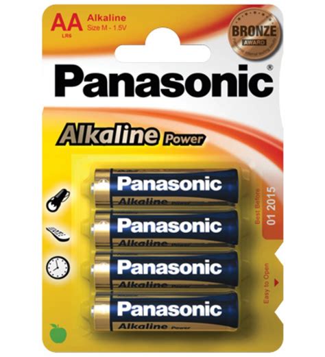 Batteria Standard Goobay LR6 4 BL Panasonic Alkaline Power Batteria