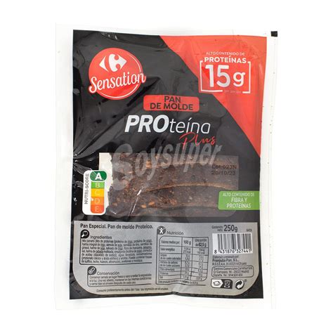 Carrefour Pan de molde proteico Proteína Plus Carrefour Sensation 250 g