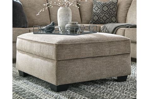 Signature Design By Ashley Modern Farmhouse Bovarian Ottoman With