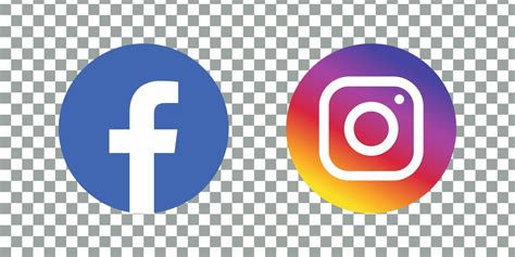 Instagram And Facebook Gradient Icon Isolated On Transparent Background