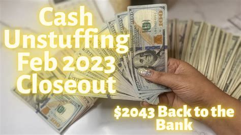 Cash Unstuffing Feb Closeout Bill Swap Cash Condensing