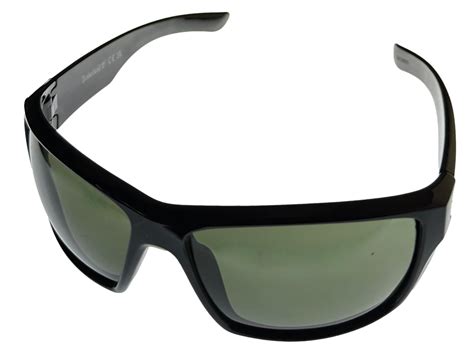 Timberland Sunglass Mens Shiny Black Plastic Wrap Green Lens Tb7268