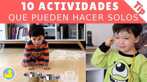 10 Actividades Para Niños Las Pueden Hacer Solos Youtube