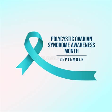 Vector Graphic Of Polycystic Ovarian Syndrome Awareness Month Ideal For