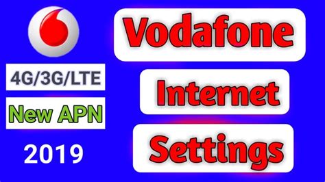 Vodafone New Apn Settings For Fast Net Working Internet