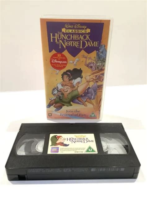 Walt Disney Classics The Hunchback Of Notre Dame Vintage Vhs Video Tape