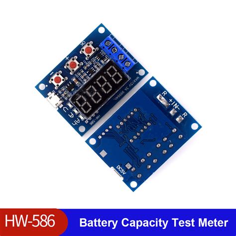 HW 586 Battery Tester Module 18650 Lithium Battery Capacity Discharge