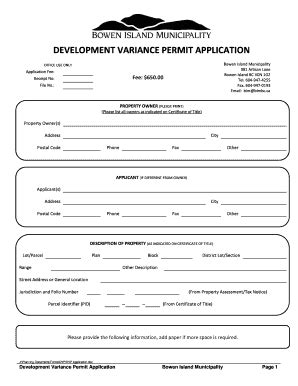 Fillable Online Dvp Application Form Bowen Island Fax Email Print