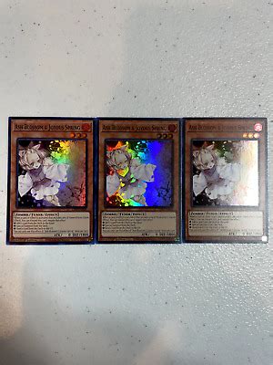 Yugioh Ash Blossom Joyous Spring Super Rare 3x Ra01 En008 Playset