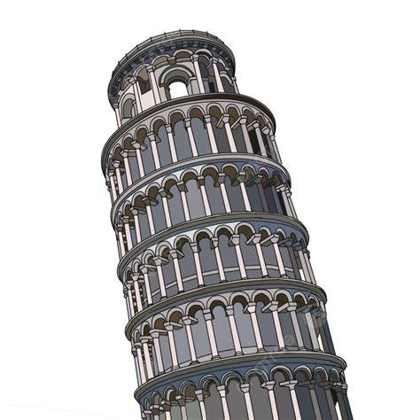 Torre Inclinada De Dibujos Animados De Pisa PNG Italia Torre De Pisa