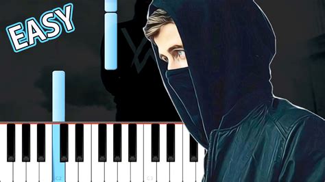 Alan Walker Faded Easy Piano Tutorial Youtube