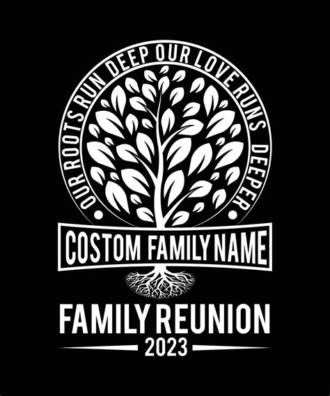 OUR ROOTS RUN DEEP OUR LOVE RUNS DEEPER CUSTOME FAMILY NAME FAMILY ...