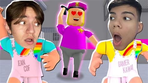 FUGIMOS DA PRISÃO DA POLICIAL APAIXONADA do ROBLOX YouTube