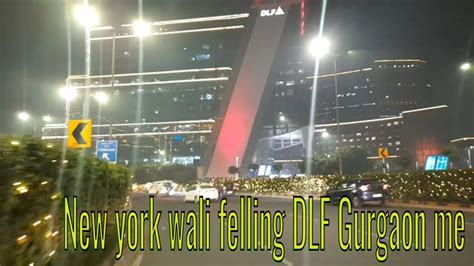 New India Night View Of Dlf Cyber City Gurgaon India Most Happening