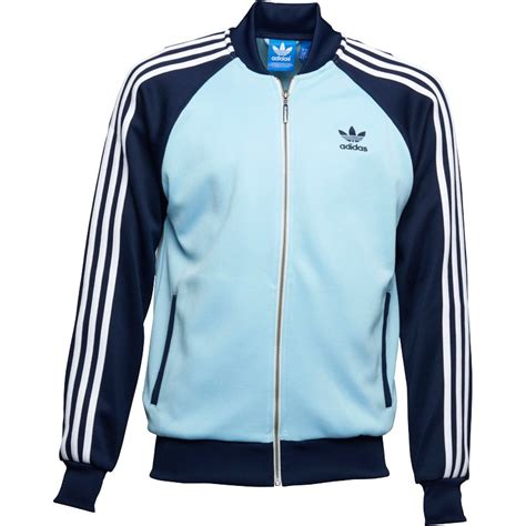 Buy Adidas Originals Mens Superstar Track Top Blue Blue