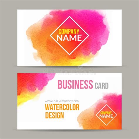 Business Card Template Paint