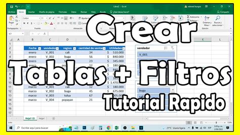 Como Crear Tablas En Excel Con Filtros Como Un Profesional Del Excel